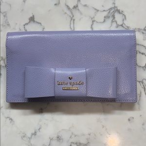 Kate Spade Bow Wallet - Periwinkle / Lilac